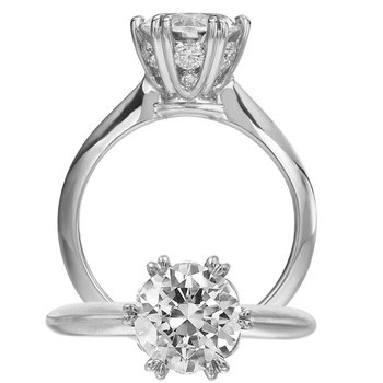 fancy custom designed diamond engagement ring