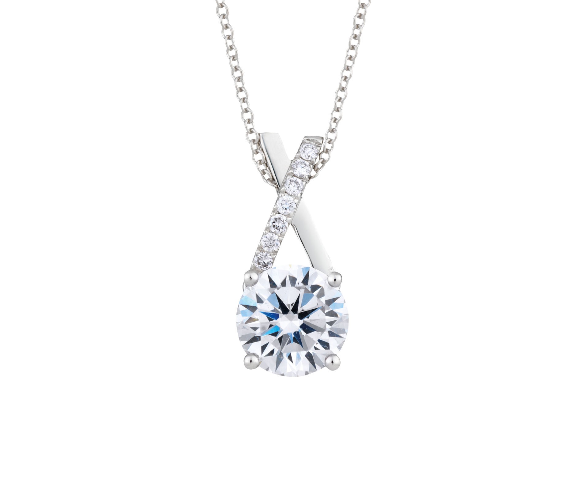 Diamond Solitaire Necklaces Jewelry Design Gallery Manalapan NJ